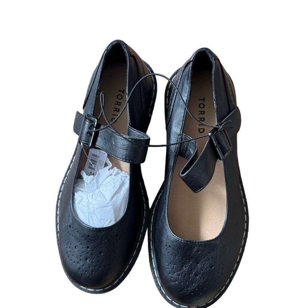 NWT torrid chunky black Maryjane’s shoes flats size 7.5 - Picture 1 of 5